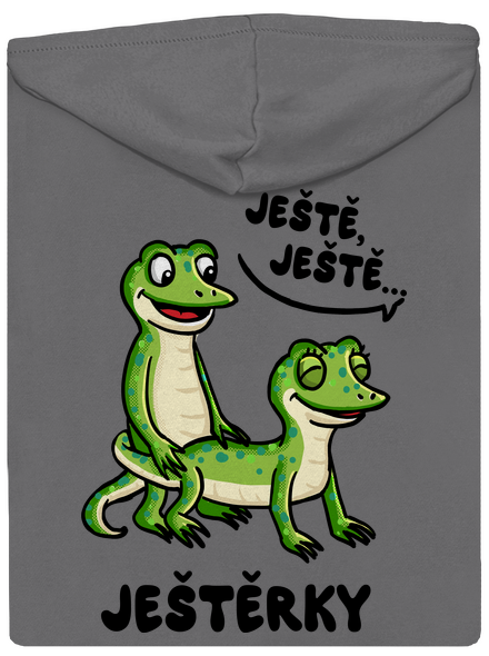 Ještě, ještě dámská mikina na zip Steel Gray