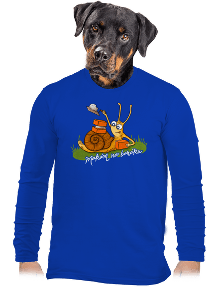 Makám na baráku pánské dlouhý rukáv Royal Blue