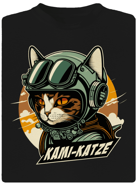 Kami-Katze pánské sportovní tričko Black