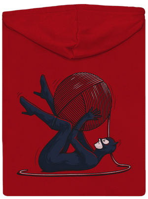 Catwoman pánská mikina na zip Red