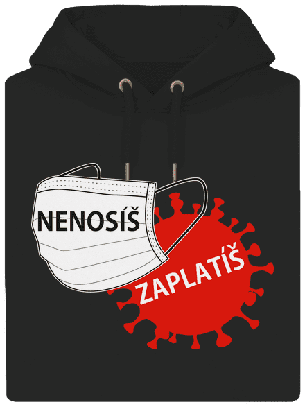 Nenosíš zaplatíš unisex mikina premium Dark Black