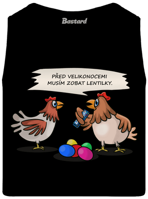 Slepice před Velikonocemi pánské tílko Black