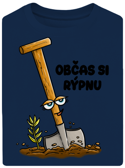 Občas si rýpnu unisex tričko oversized Midnight Blue