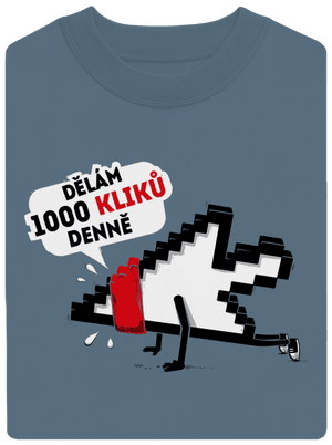 Klikař unisex mikina bez kapuce Nordic Blue