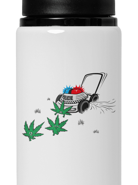 Ganja krize lahev na vodu White