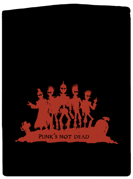 Punks Not Dead pánská mikina na zip Black