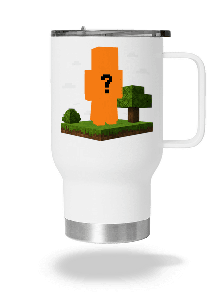Minecraft z vlastní fotky termohrnek White