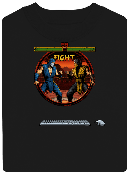 B17: Mortal Kombat unisex mikina bez kapuce Black