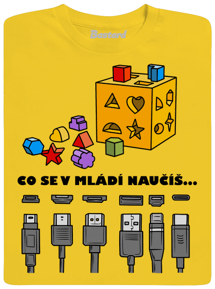 Co se v mládí naučíš pánské tričko Gold