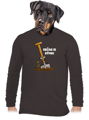 Občas si rýpnu pánské dlouhý rukáv Bear Brown