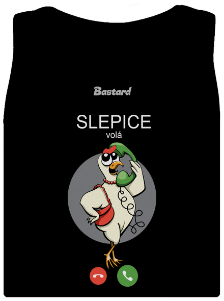 Slepice volá dámské tílko klasické Black