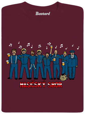 Hasičský sbor dětské tričko Burgundy