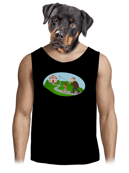 Zpátky do školy pánské tílko Black
