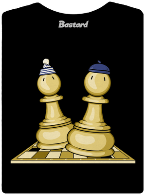 Šach a Mat dámské tričko s lemem Black