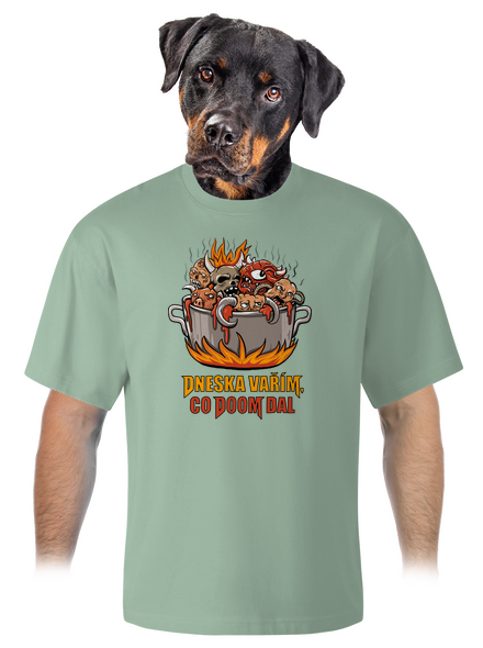 Co Doom dal unisex tričko oversized Sage
