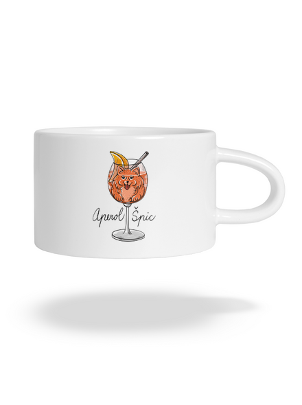 Aperol Špic hrnek makronka White