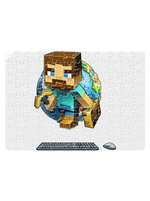 B17: Minecraft puzzle White