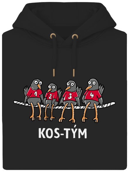 Kos-tým unisex mikina premium Dark Black