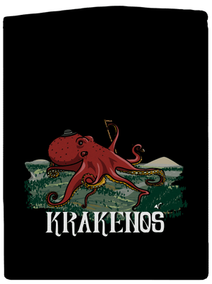 Krakenoš pánská mikina na zip Black