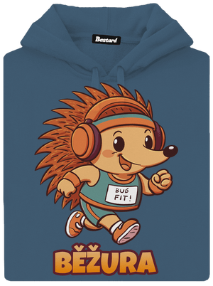 Běžura dámská mikina klokanka Denim