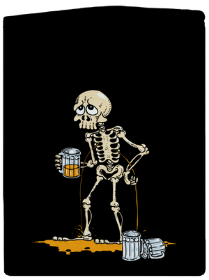 Kosťa pánská mikina na zip Black