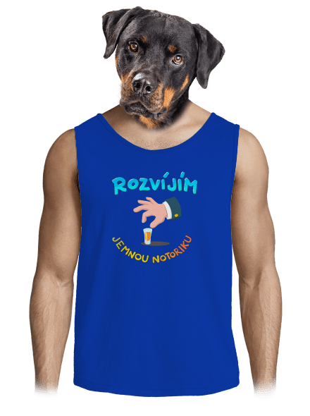 Jemná notorika pánské tílko Royal Blue