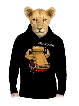 Korba dětská mikina klokanka Black