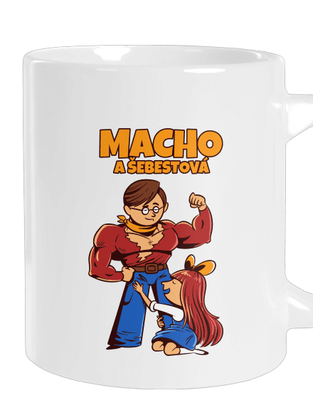 Macho a Šebestová velký hrnek White