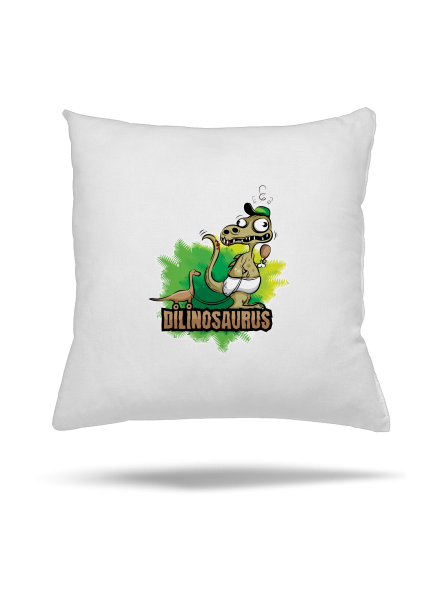 Dilinosaurus polštář White