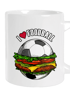 Foodball velký hrnek White