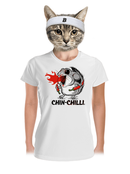 Chinchilli dámské sportovní tričko White