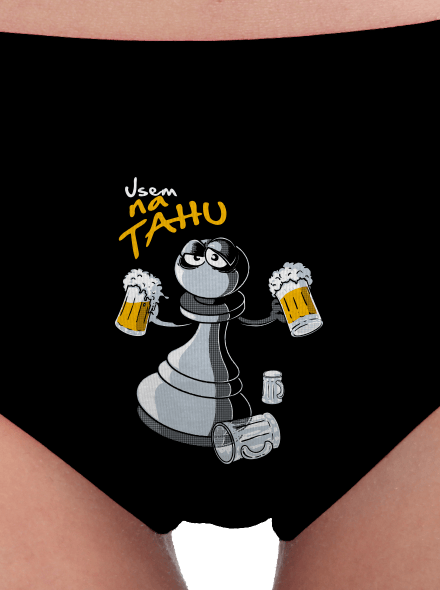 Na tahu dámské kalhotky Black