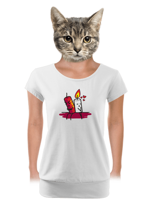 dámské tričko s lemem