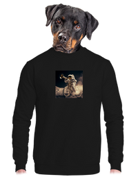 unisex mikina bez kapuce