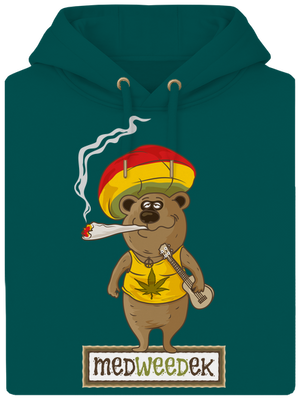 Medweedek unisex mikina premium Emerald Green