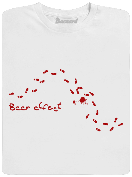 Beer effect pánské tričko White