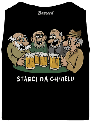 Starci na chmelu pánské tílko Black