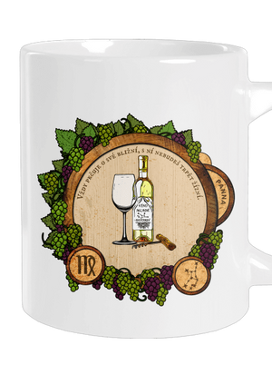 Vinný horoskop: Panna velký hrnek White