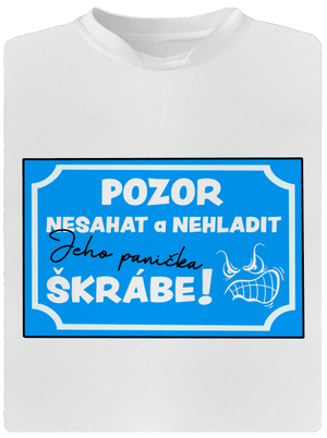 Pozor, nesahat dětské sportovní tričko White