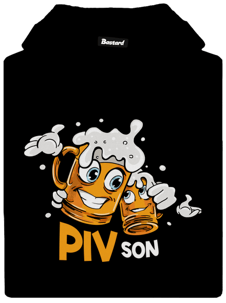 Pivson pánská mikina klokanka Black