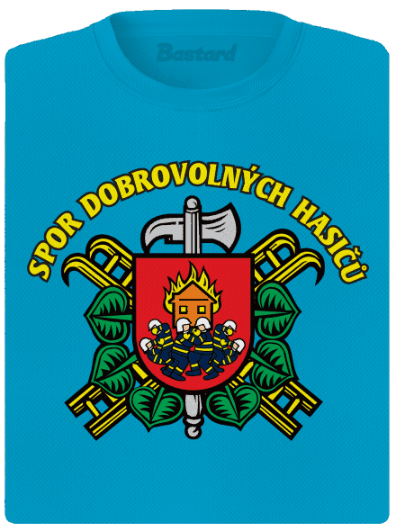 Spor dobrovolných hasičů dámské sportovní tričko Blue Atol