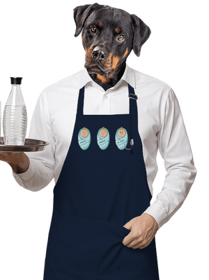 AI baby zástěra Navy