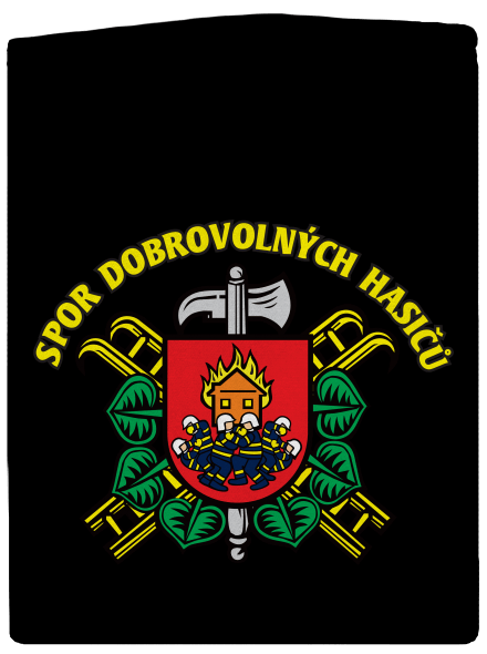 Spor dobrovolných hasičů dámská mikina na zip Black