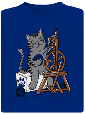 Kočka přede pánské sportovní tričko Royal Blue Mal