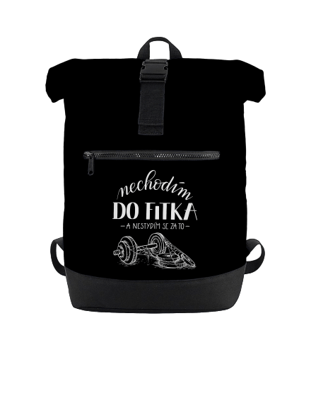 B12: Nechodim do fitka batoh Black