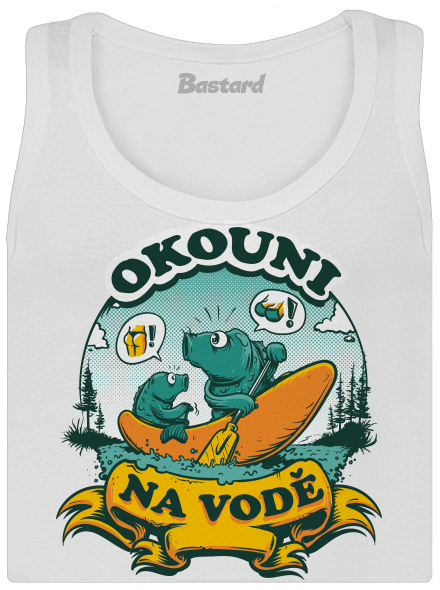 Okouni na vodě dámské tílko klasické White