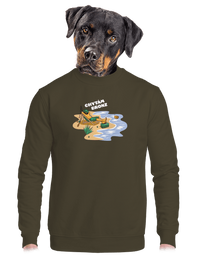 unisex mikina bez kapuce