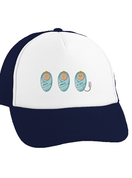 AI baby kšiltovka truckerka French Navy cap