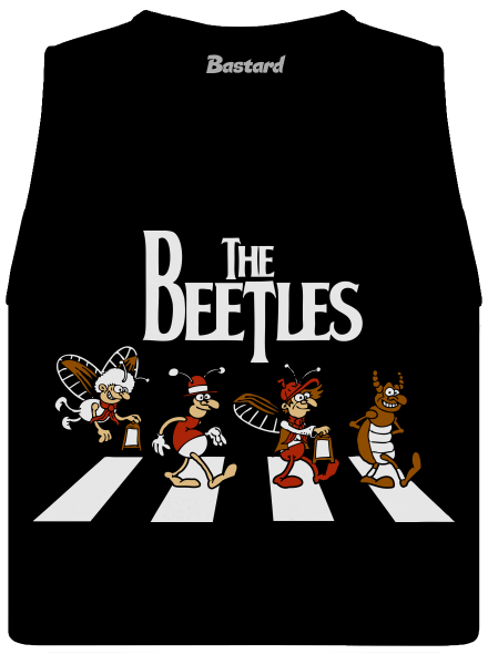 Beatles dámské tílko volné Black