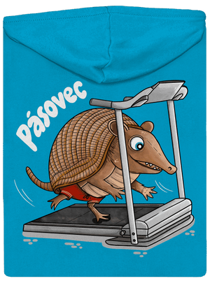 Pásovec dámská mikina na zip Blue Atol